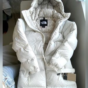 The North Face Jackets & Coats | Women's The North Face Nuptse Belted Long Parka